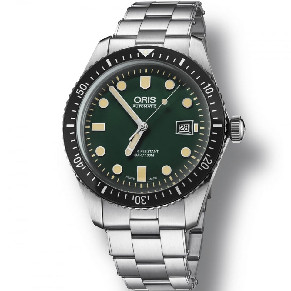 ORIS Men's Diver's Sixty-Five Green Dial Steel Auto Watch