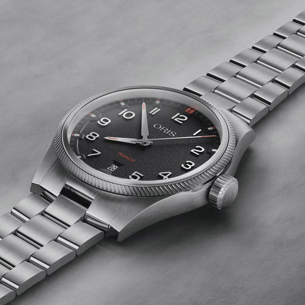 ORIS Men's ProPilot Date Automatic Black Dial Bracelet Watch