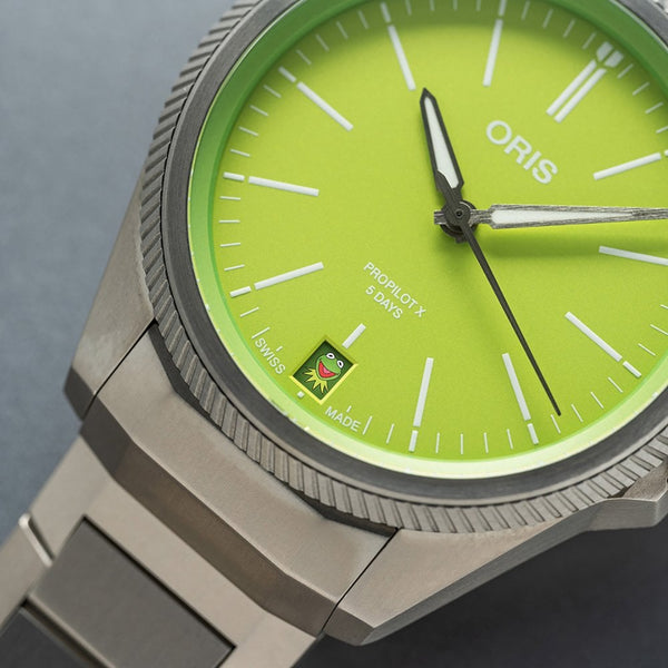 ORIS Men's ProPilot X Kermit Edition Calibre 400 Automatic Watch