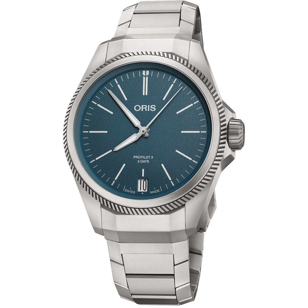 ORIS ProPilot X Calibre 400 39mm Titanium Watch | Blue