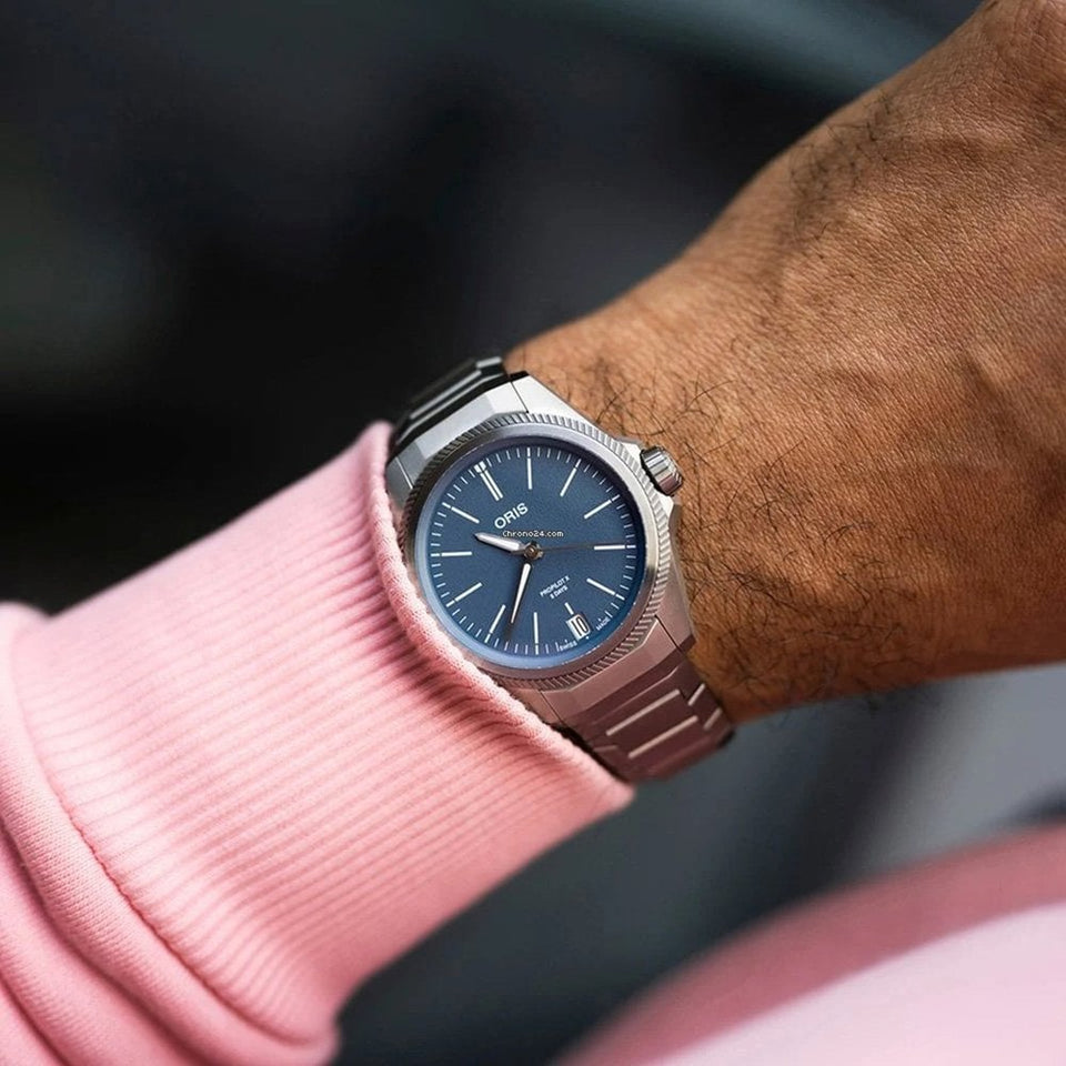 ORIS ProPilot X Calibre 400 39mm Titanium Watch | Blue