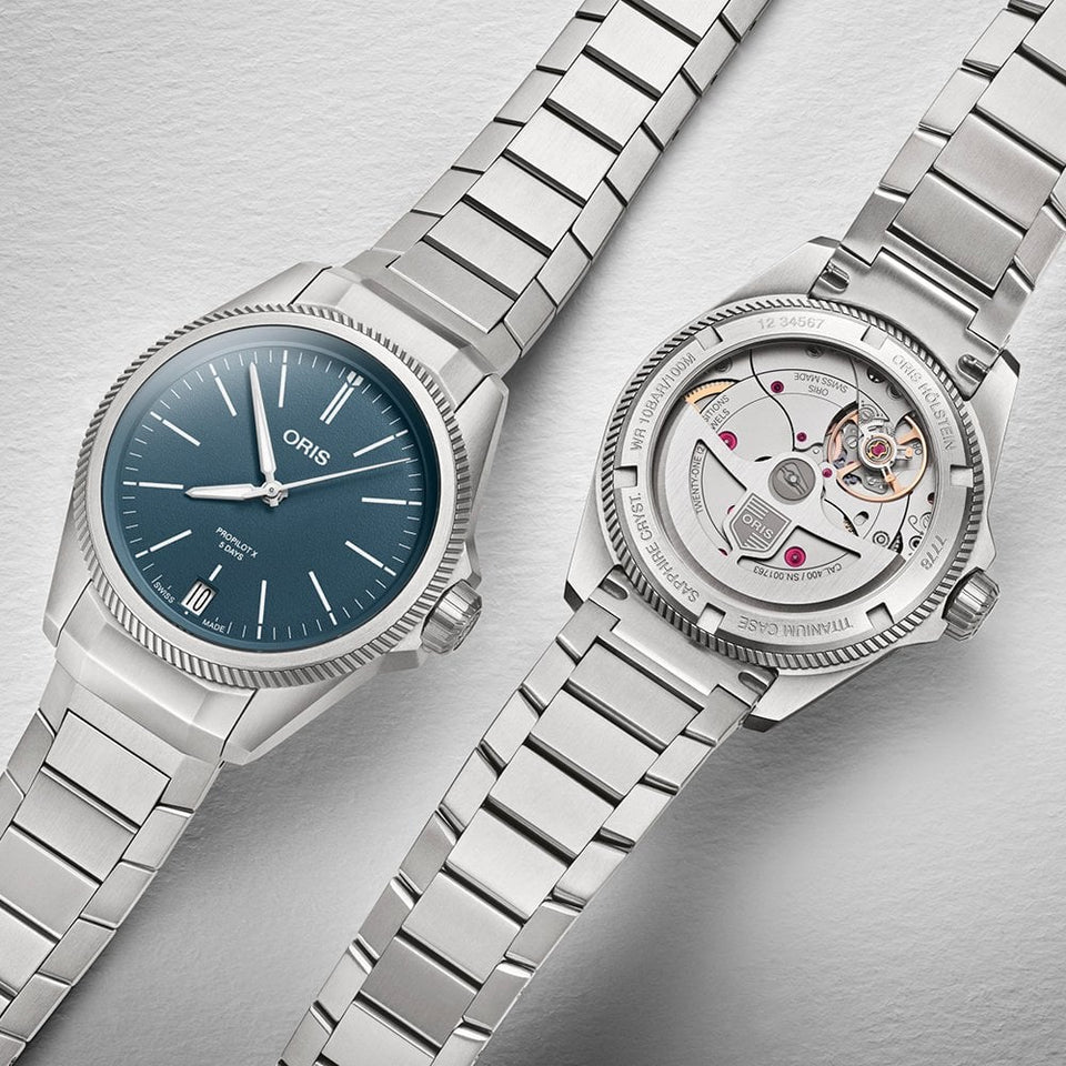 ORIS ProPilot X Calibre 400 39mm Titanium Watch | Blue
