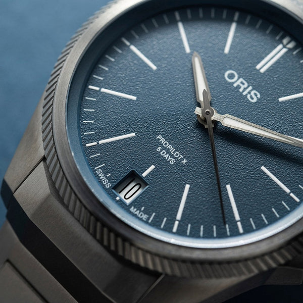 ORIS ProPilot X Calibre 400 39mm Titanium Watch | Blue