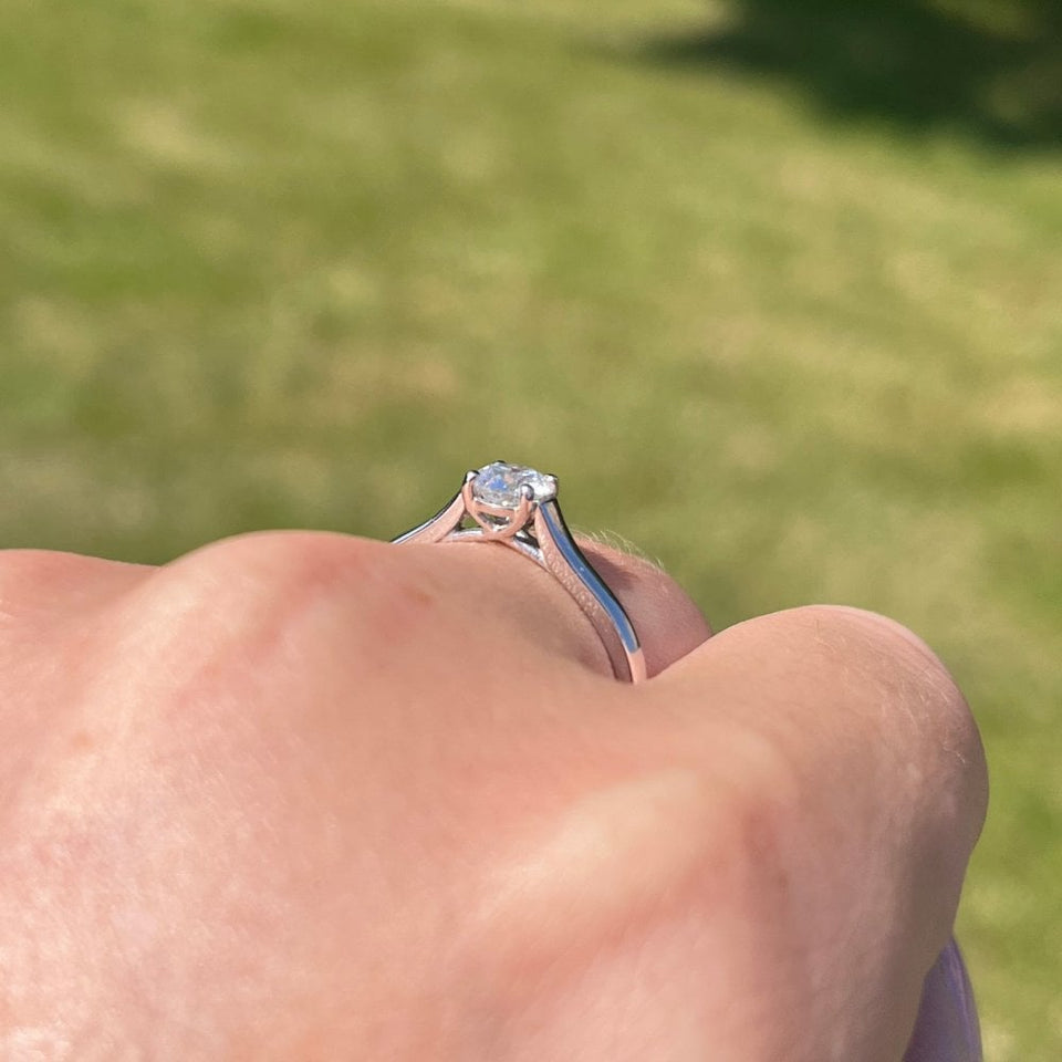 Francis & Gaye Platinum 'D' Colour 0.50ct Diamond Solitaire Ring