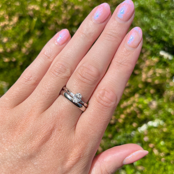 Francis & Gaye PRE-LOVED Platinum Certified Diamond Ring & Matching Wedding Band