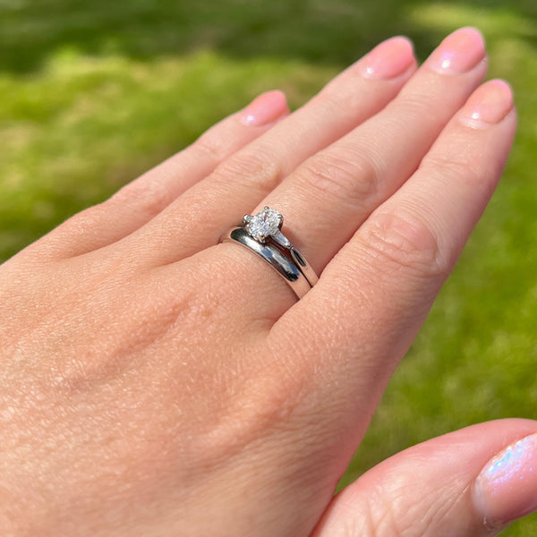 Francis & Gaye PRE-LOVED Platinum Certified Diamond Ring & Matching Wedding Band