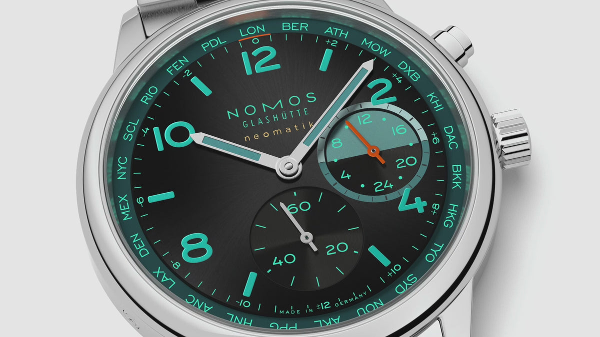 Superluminova with Club Sport Neomatik Worldtimer