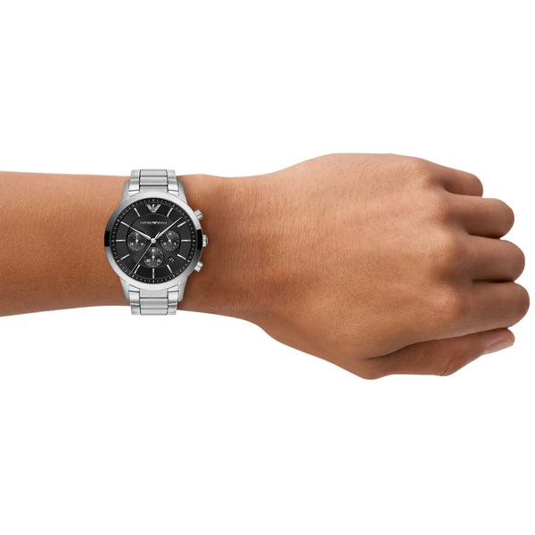 Emporio Armani Men's Archetipo 43mm Black Dial Bracelet Watch