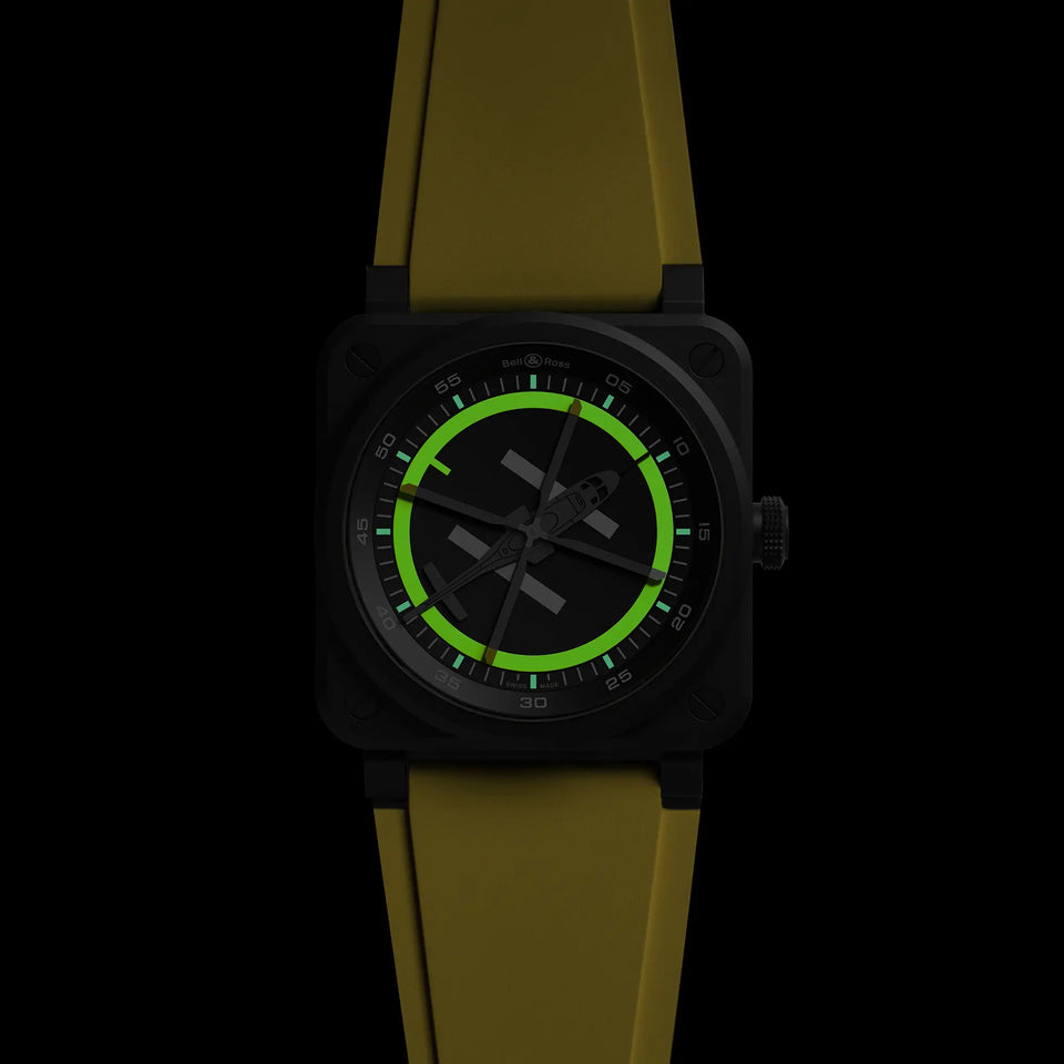 Bell & Ross Men's BR-03 HELIPAD Limited Edition Watch (XXX/500)