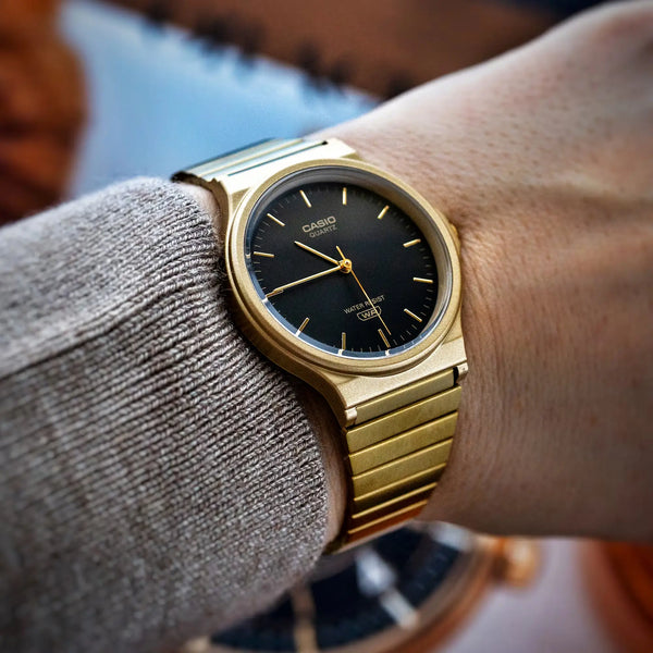 Casio Iconic 35mm Gold Steel Quartz Watch