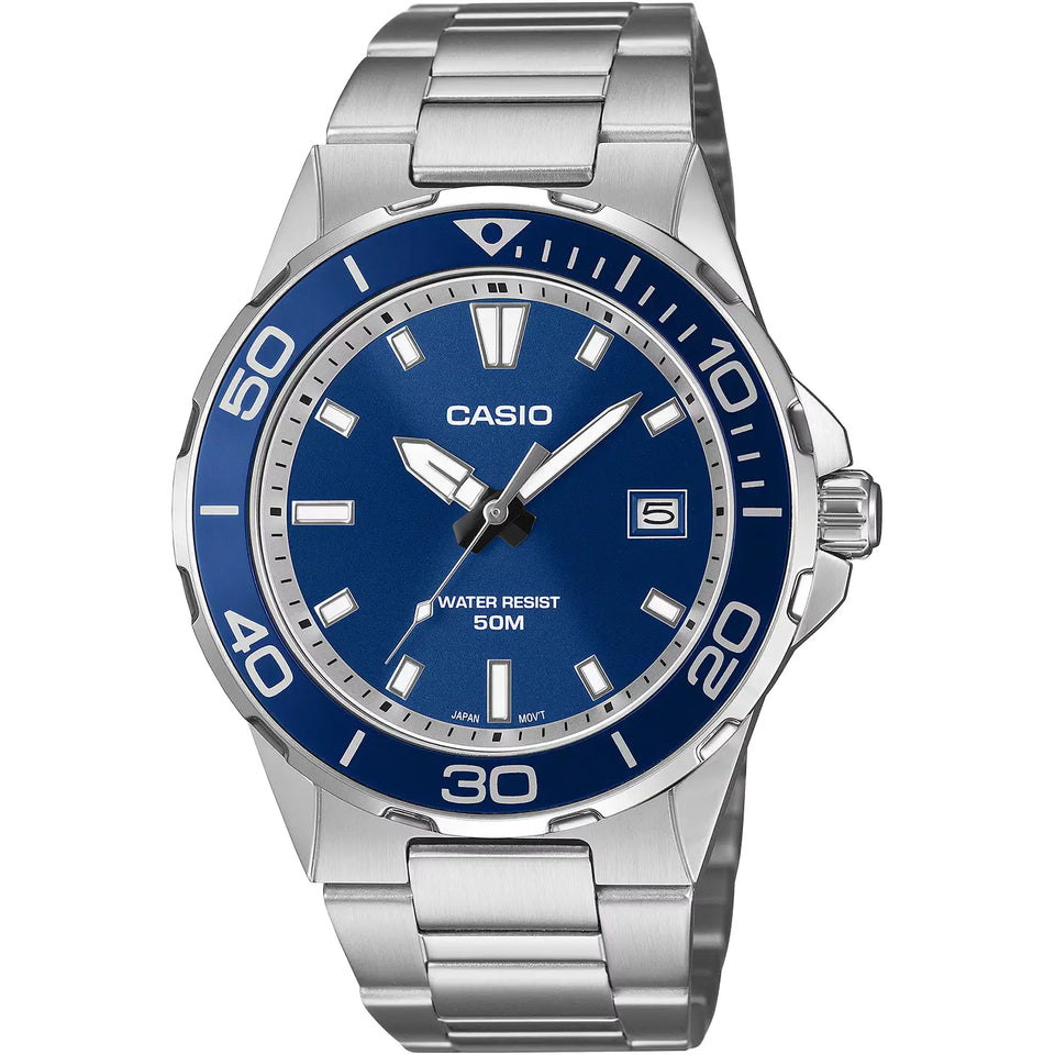 Casio Men's Marine-Inspired Blue Dial Quartz Watch