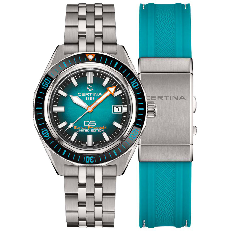 Certina Men's DS Super PH2000M STC Limited Edition Blue Titanium Automatic Watch