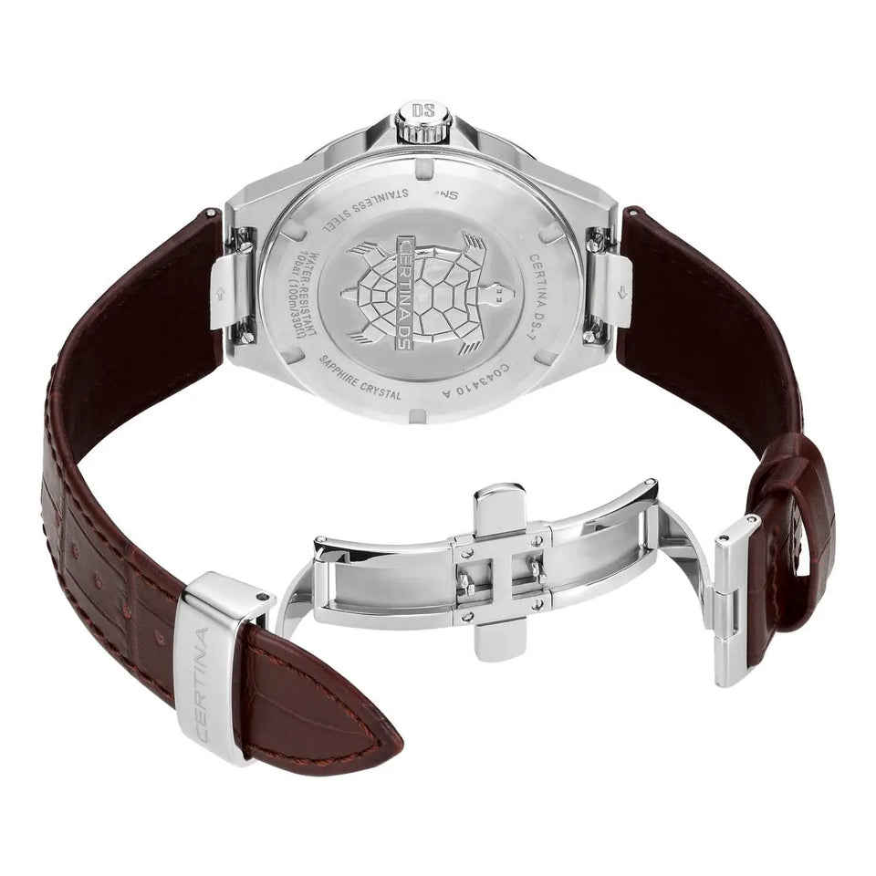 Certina Men's DS-7 39mm Quartz Brown Strap Watch
