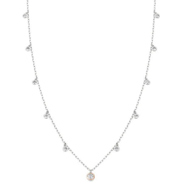 Clogau Ladies Celebration Sterling Silver Necklace with Topaz