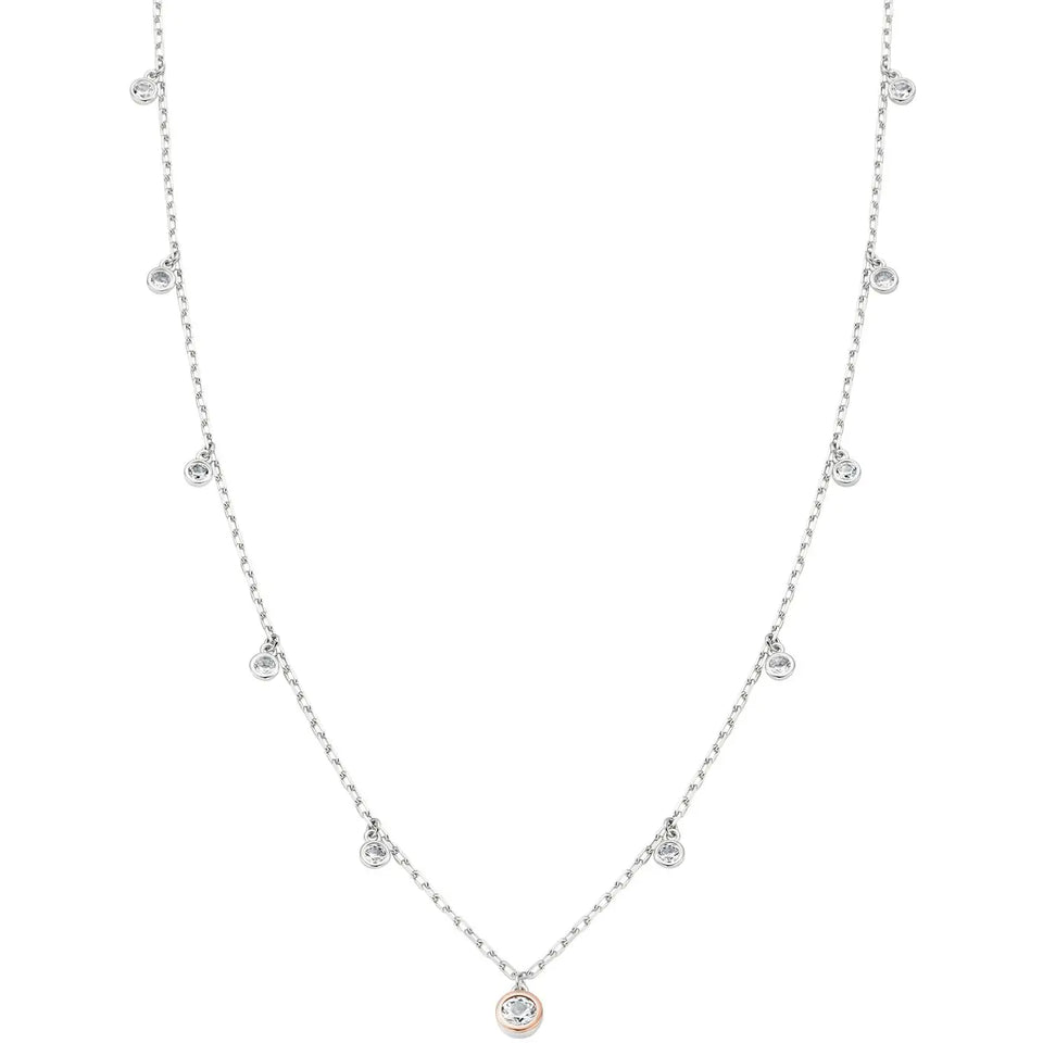Clogau Ladies Celebration Sterling Silver Necklace with Topaz