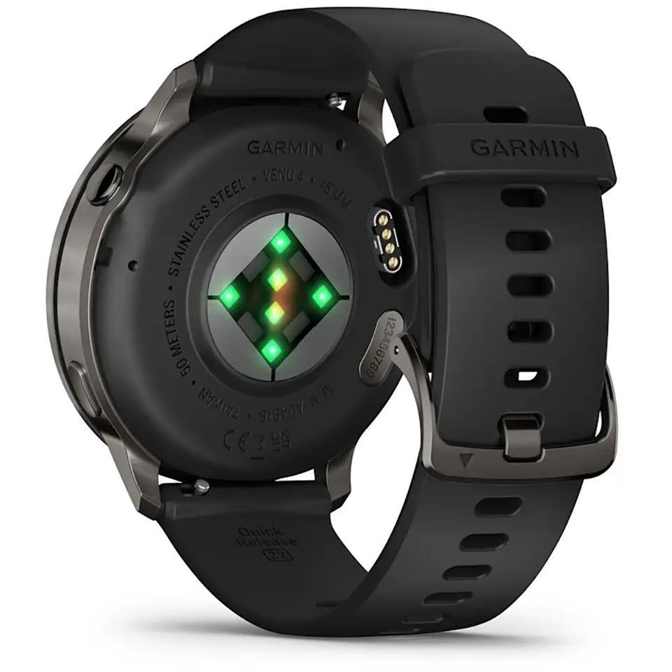 Garmin Venu® 4 Black Silicone Band 45mm Watch