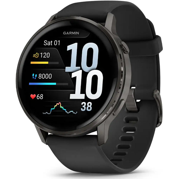 Garmin Venu® 4 Black Silicone Band 45mm Watch
