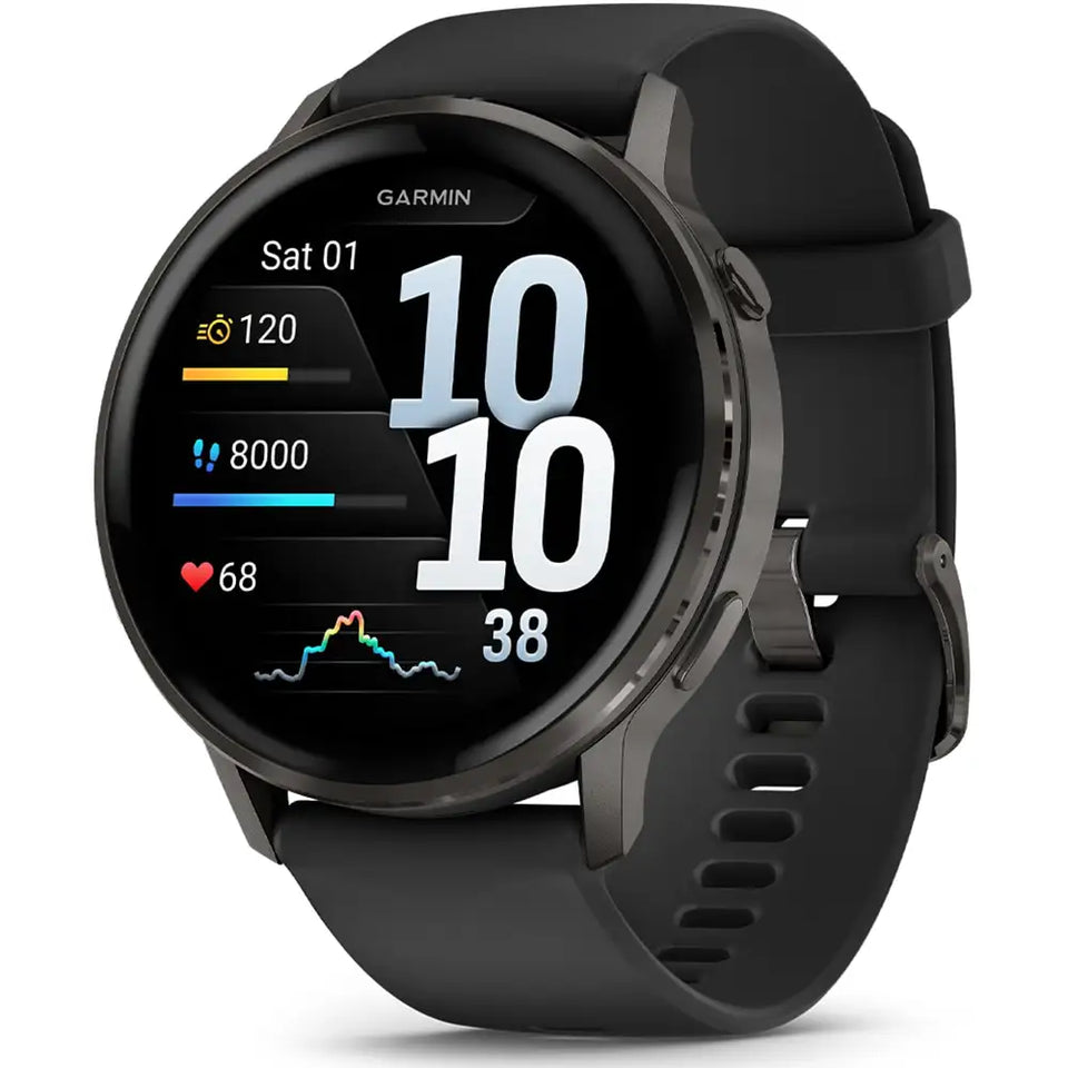 Garmin Venu® 4 Black Silicone Band 45mm Watch