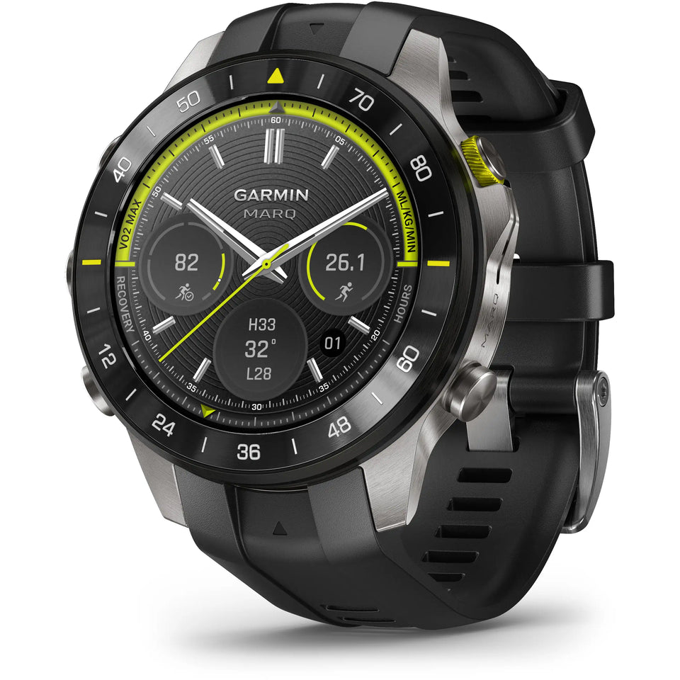 Garmin Men's MARQ® Athlete (Gen 3) Black Rubber Modern Tool Watch