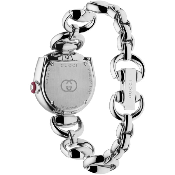 Gucci Horsebit 27mm Ladies Silver Dial Watch