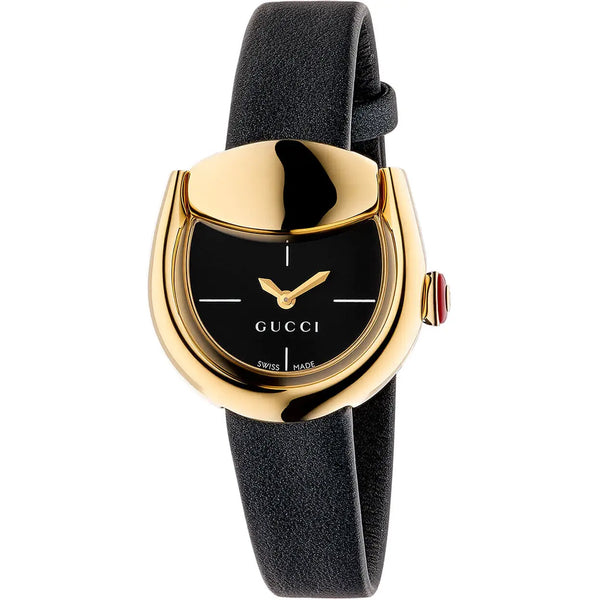 Gucci Horsebit Gold Plated 27mm Ladies Strap Watch
