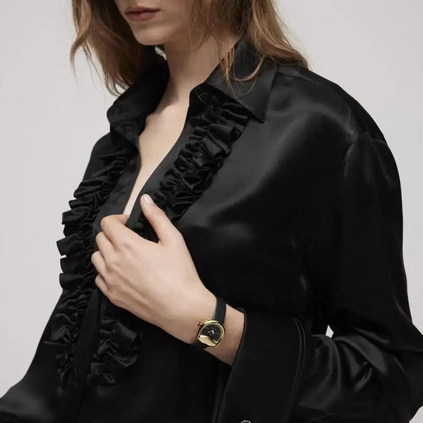 Gucci Horsebit Gold Plated 27mm Ladies Strap Watch