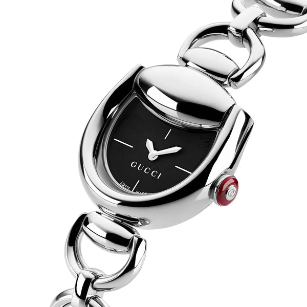 Gucci Horsebit 27mm Ladies Black Dial Watch