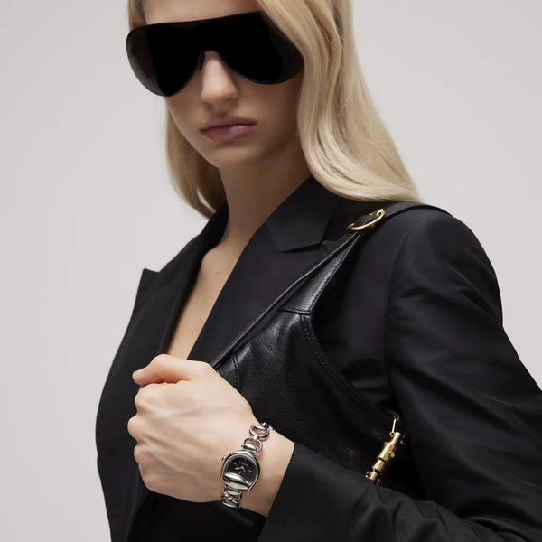 Gucci Horsebit 27mm Ladies Black Dial Watch