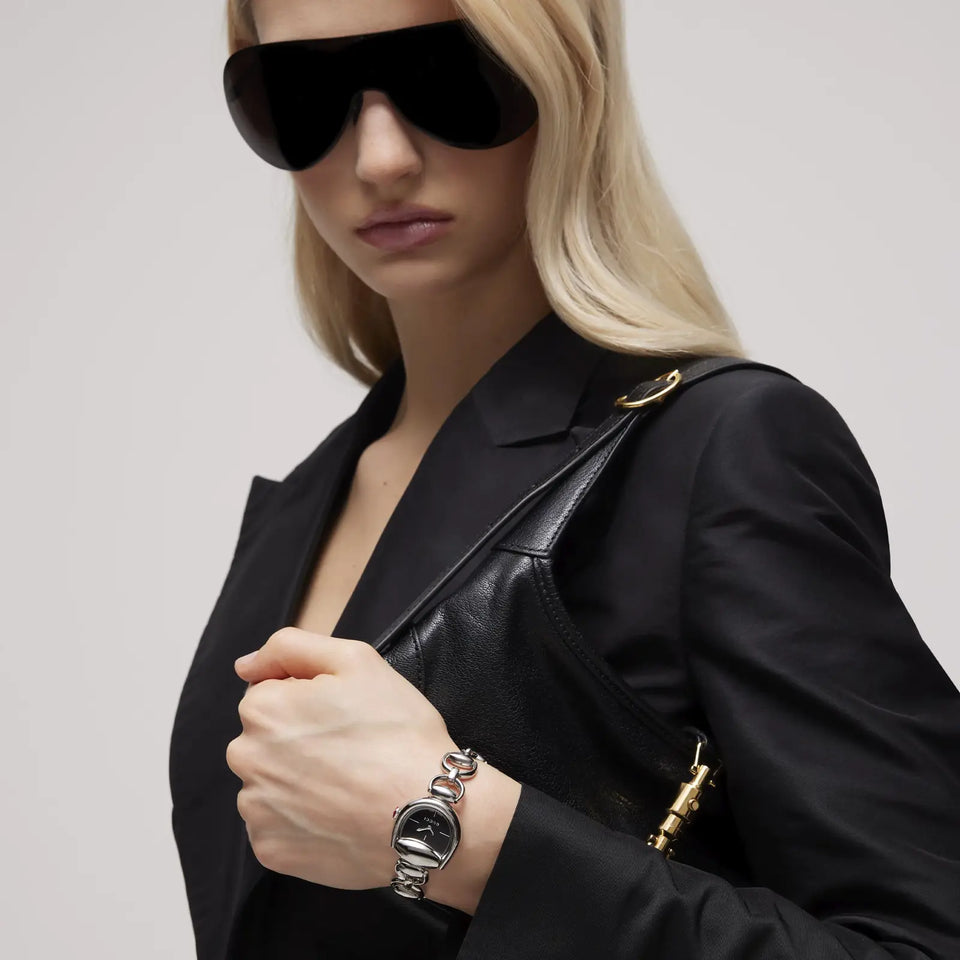 Gucci Horsebit 27mm Ladies Black Dial Watch