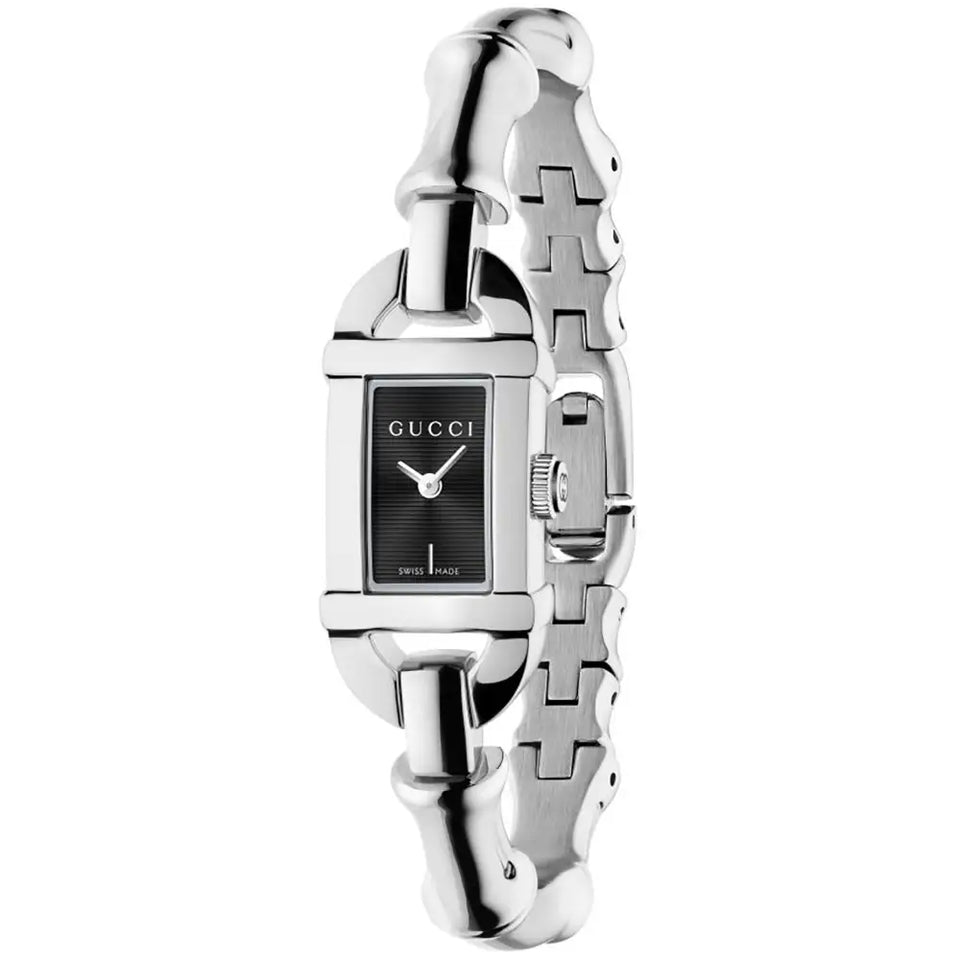 Gucci Ladies Bamboo Steel 22mm Quartz Watch