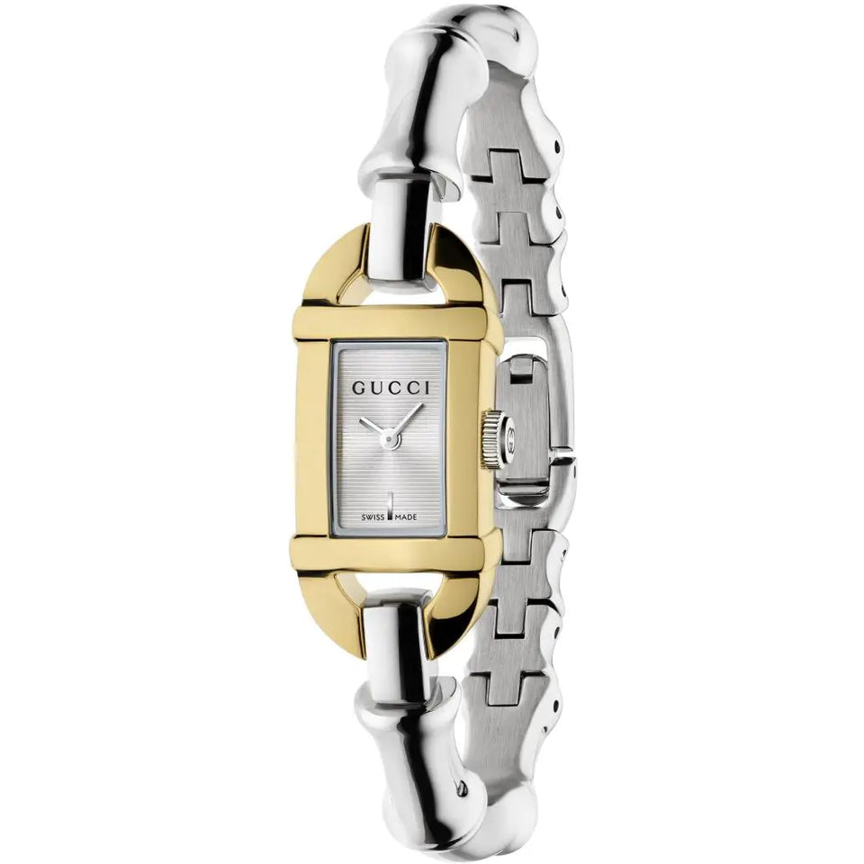 Gucci Ladies Bamboo Steel & Gold Plated 22mm Quartz Watch