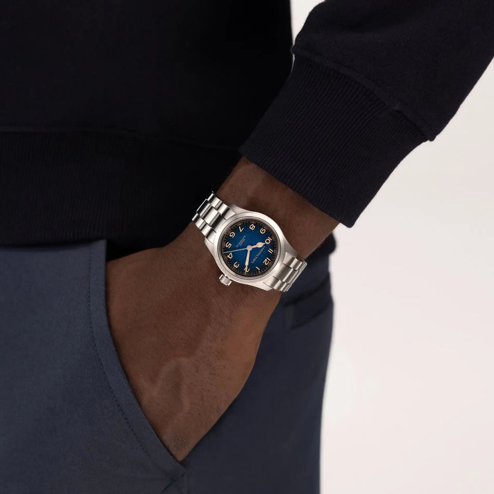 Hamilton Men's Khaki Field Murph 38mm Steel Automatic Stardust-Inspired Dial Watch