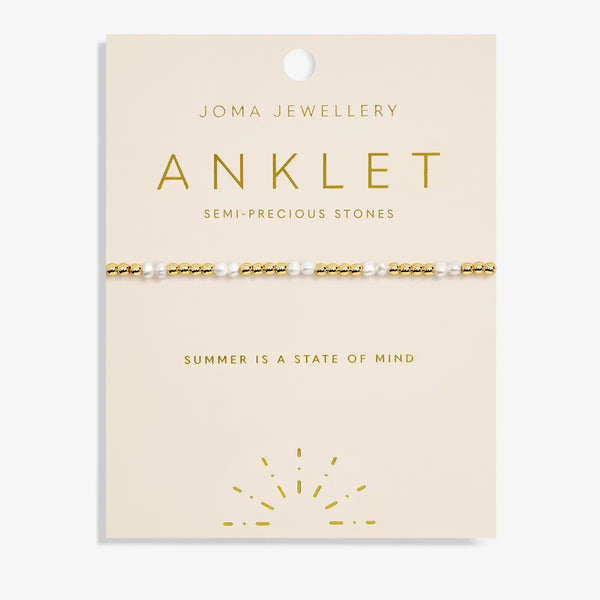 Joma Jewellery Gold Tone Pearl Anklet