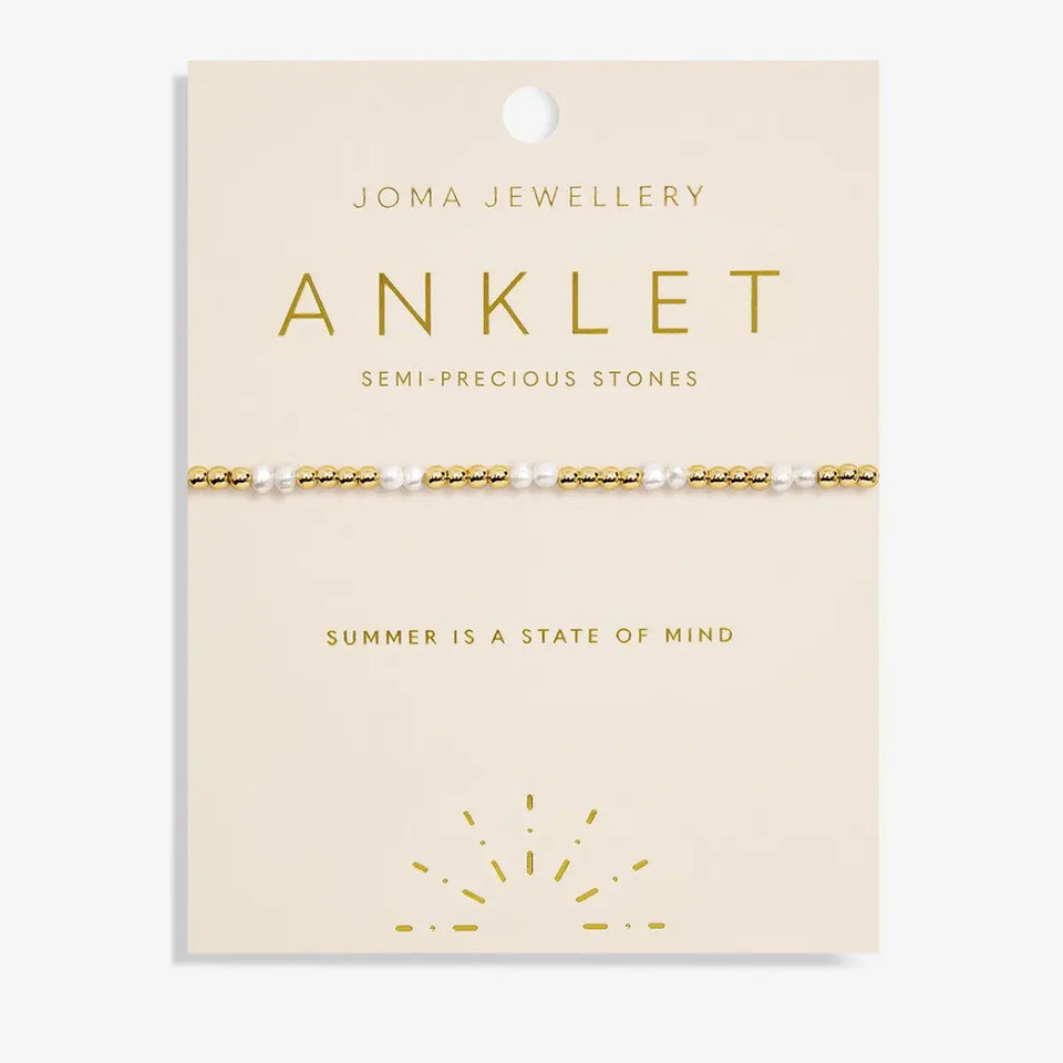 Joma Jewellery Gold Tone Pearl Anklet