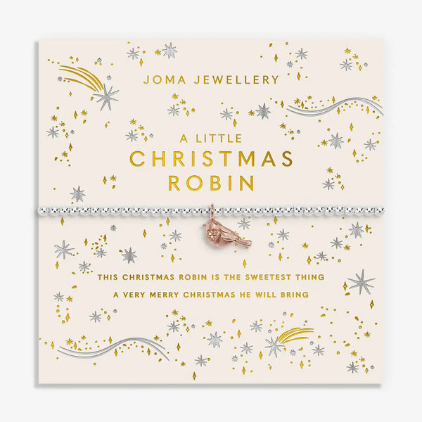 Joma Jewellery Christmas A Little 'Christmas Robin' Bracelet