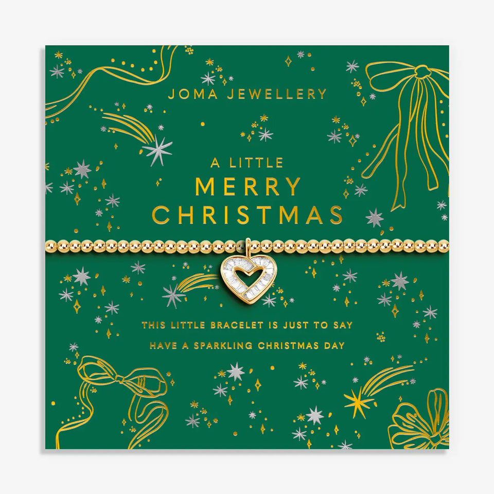 Joma Jewellery Christmas Gold A Little 'Merry Christmas' Bracelet