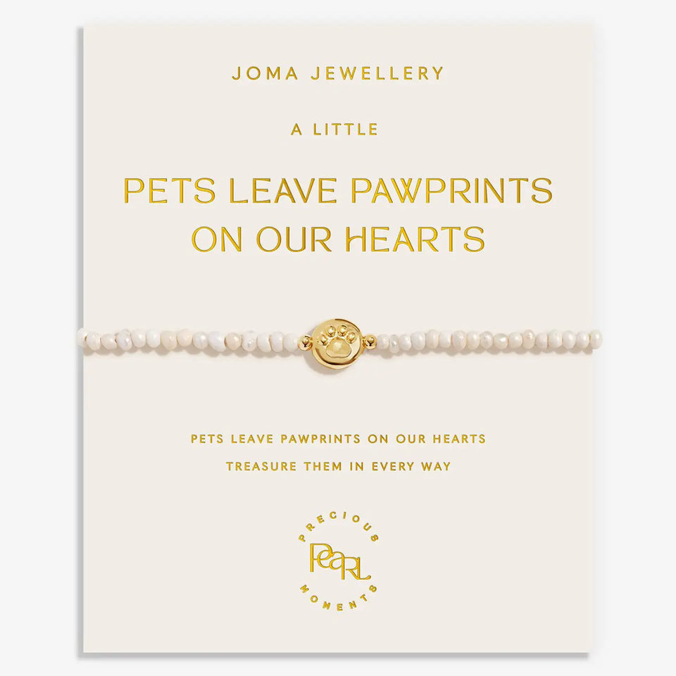 Joma Jewellery Precious Moments 'Pets Leave Pawprints On Our Hearts' Bracelet