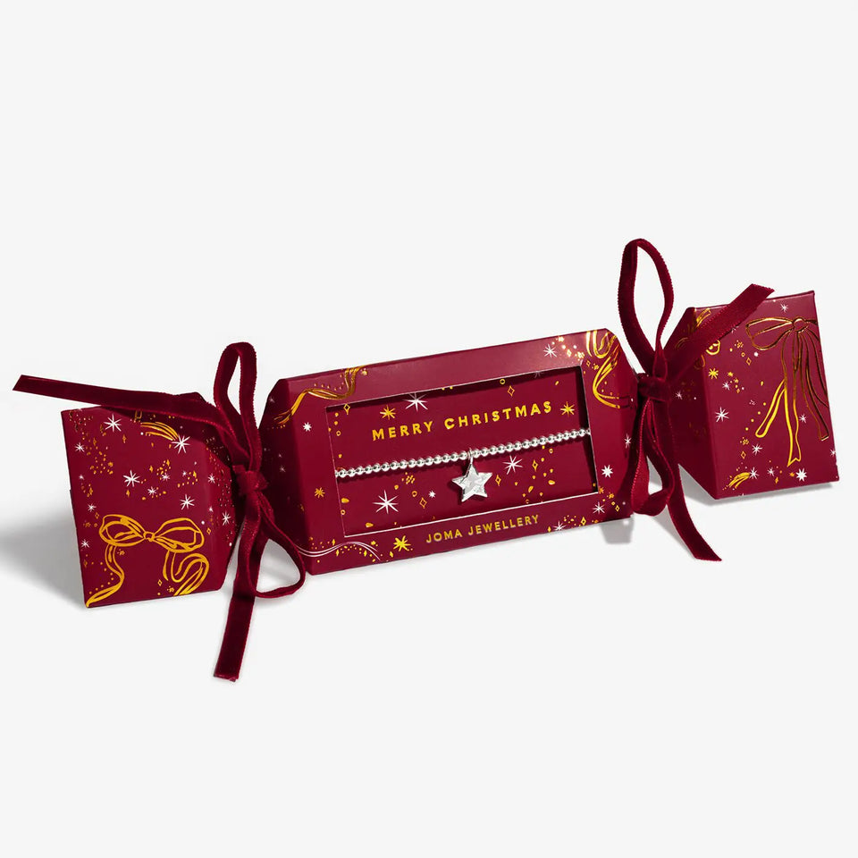 Joma Jewellery Christmas Cracker 'Merry Christmas' Bracelet
