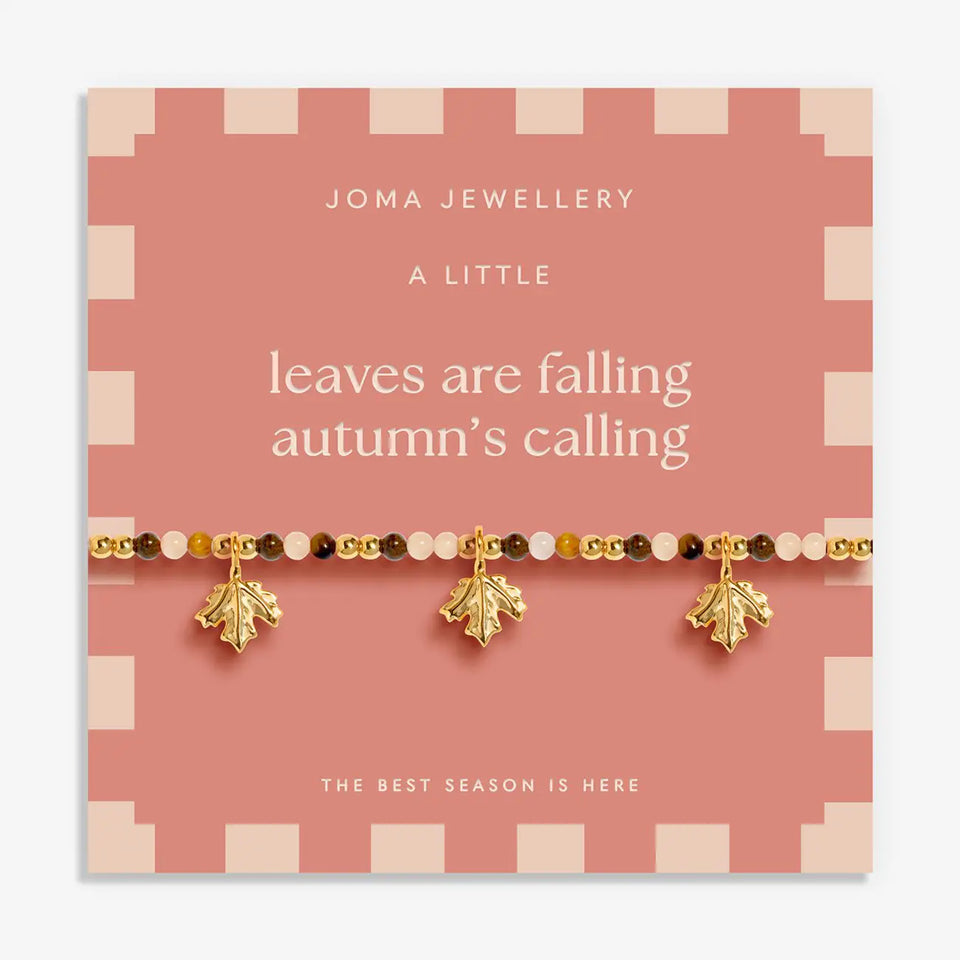Joma Jewellery Autumns Calling A Little 'Leaves Are Falling Autumn Is Calling' Bracelet