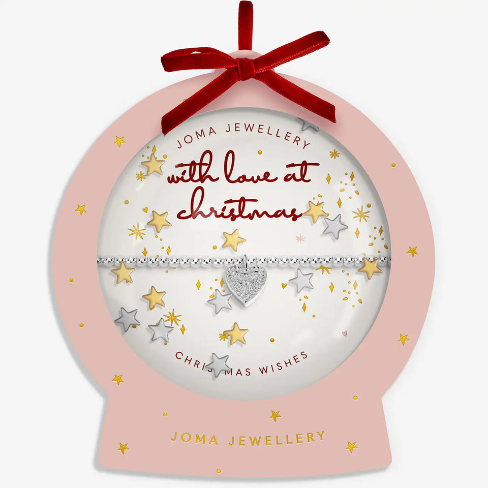 Joma Jewellery Snowglobe A Little 'With Love At Christmas' Bracelet