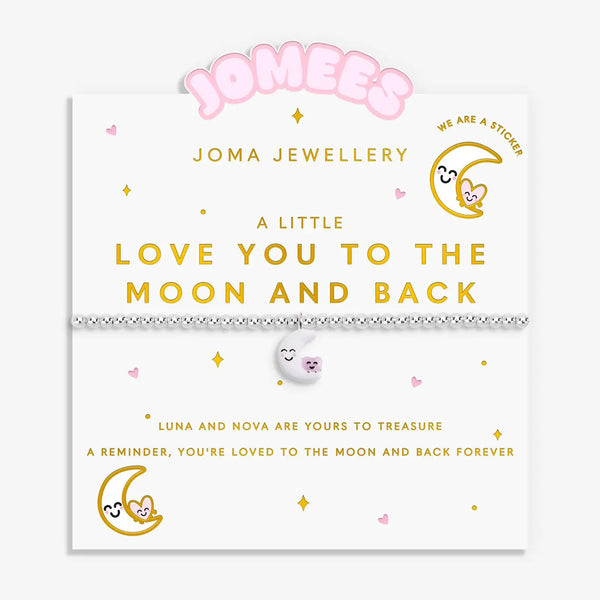 Joma Jewellery Kids' A Little Jomees 'Love You To The Moon And Back' Bracelet