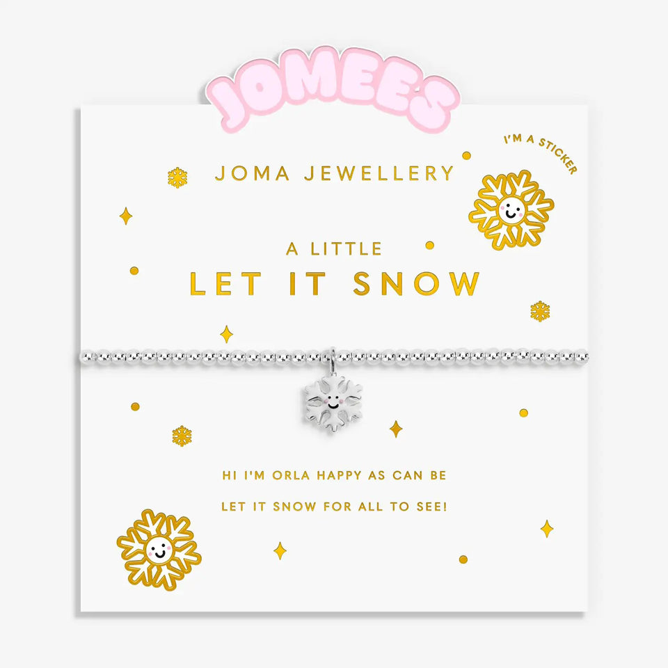 Joma Jewellery Kids' A Little Jomees 'Let It Snow' Bracelet