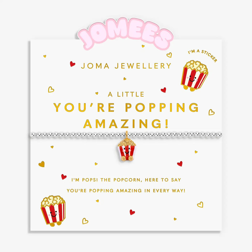 Joma Jewellery Kids' A Little Jomees 'You're Popping Amazing' Bracelet