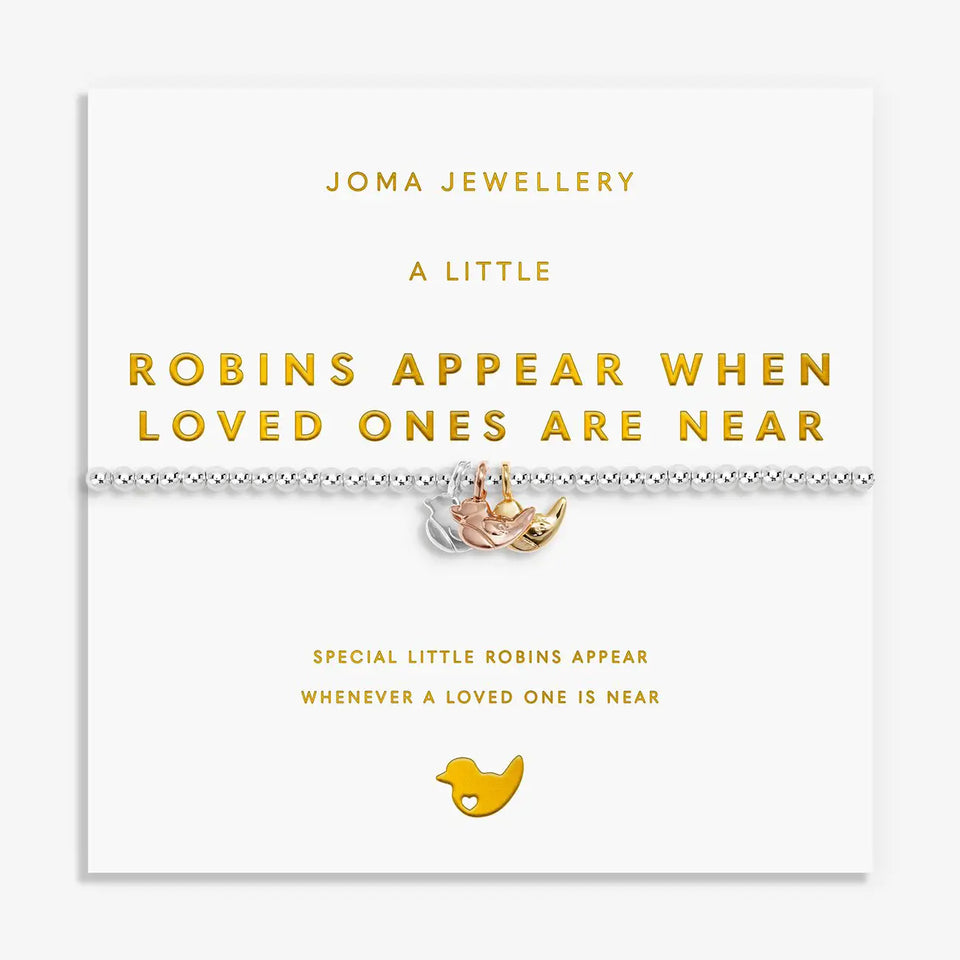 Joma Jewellery A Little Charmed Moments 'Robins Appear When Loved Ones Are Near' Bracelet