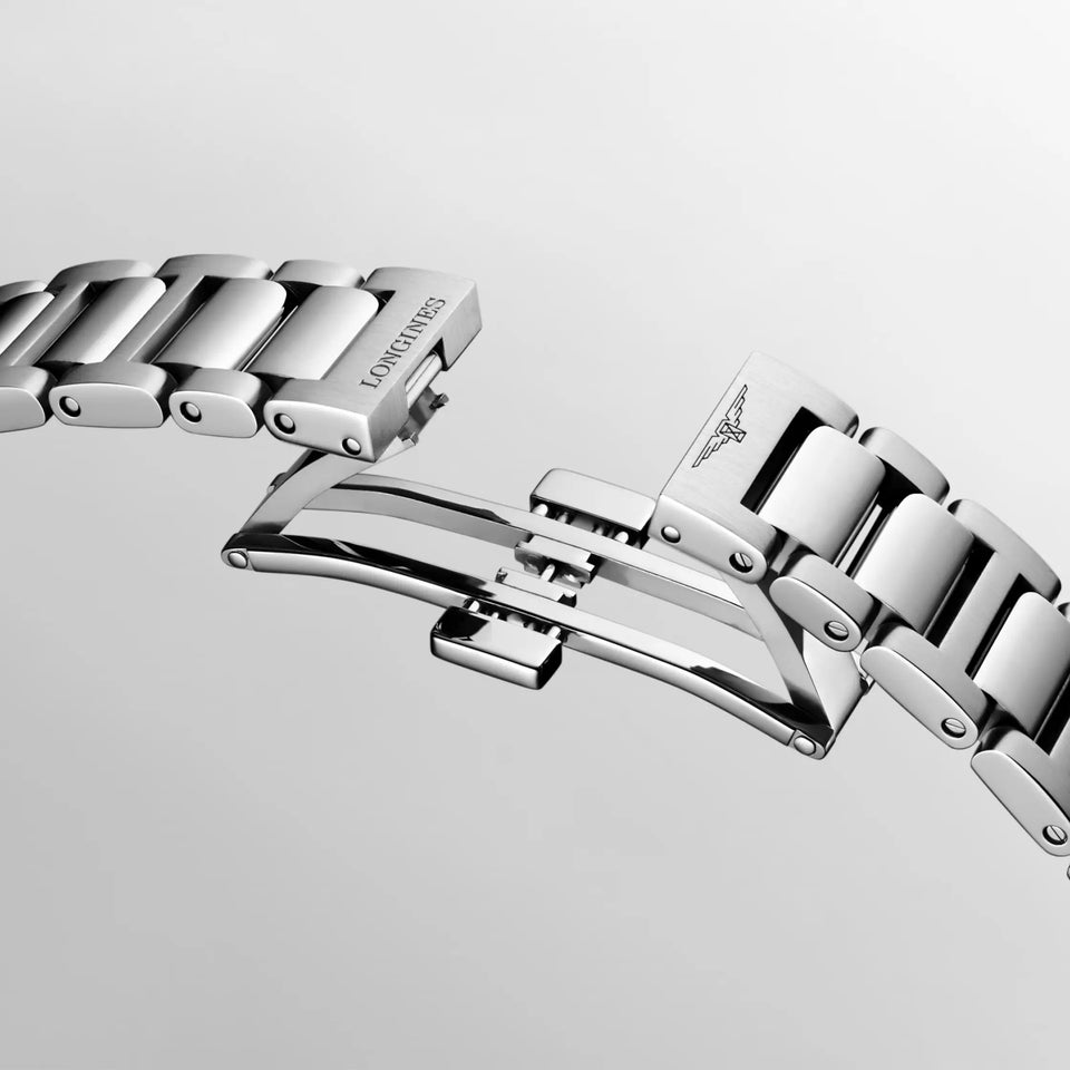 Longines Ladies Conquest 30mm Steel Quartz Watch