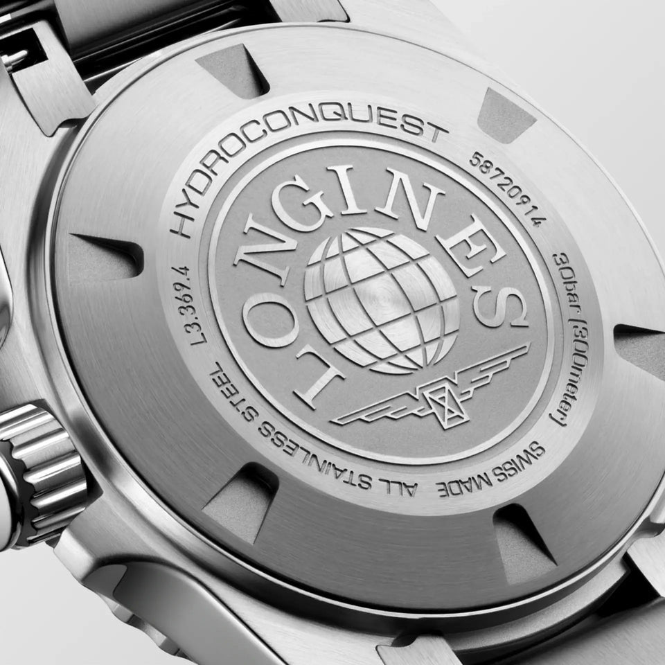 Longines Ladies Hydroconquest 30mm Quartz Diamond Set Watch
