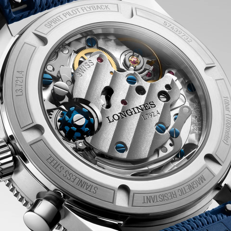 Longines Men's Spirit Pilot Flyback 39.5mm Mechanical Watch