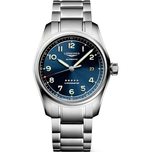 Longines Men's Spirit 40mm Blue Dial Automatic Watch