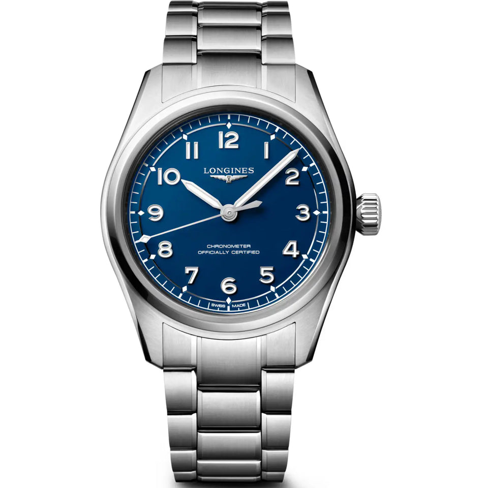 Longines Men's Spirit Pilot 39mm Automatic COSC Certified Blue Dial Watch