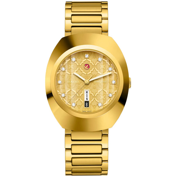 RADO Men's DiaStar Original Automatic 38mm Gold Plated Watch